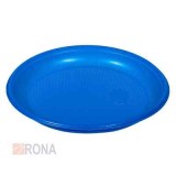 Тарелка одноразовая пластиковая, диаметр 165 мм, ПС, 100 штук в упаковке