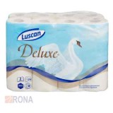 Туалетная бумага 3-слойная Luscan Deluxe белая 24рул/уп Россия