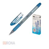 Ручка гелевая синяя 0,5мм с резиновым держателем Attache Selection Aurora 