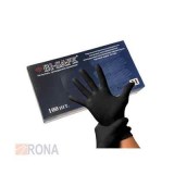 Перчатки нитриловые XL Bi-Safe черные 100шт/уп