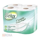 Туалетная бумага 2-слойная Belux Classic белая 8рул/уп Семья и комфорт