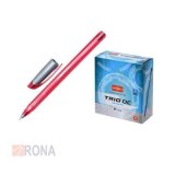 Ручка шариковая красная 0,5мм без резинового держателя Unimax Trio DC tinted 