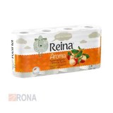 Туалетная бумага 2-слойная Reina Aroma Персик 8рул/уп Россия